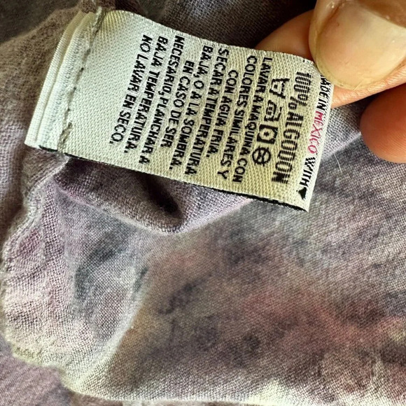 Palma Leone Shirt Dress Womens Medium Tie-Dye Artsy Boho High Low Hem Beach - Picture 11 of 13